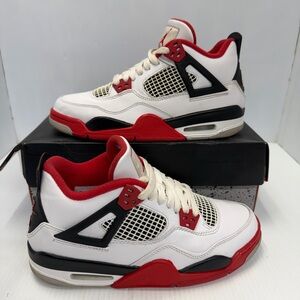 Jordan 4 Retro Fire Red (2020) (GS) Kids Sneakers Size 7Y 408452-160